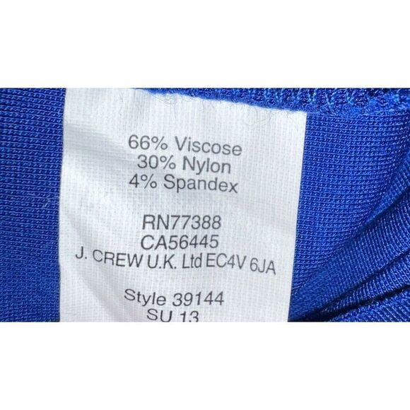 Madewell Sleeveless Silouette Ponte Scuba Telegraph Royal Cobalt Blue Dress sz S - Picture 10 of 10